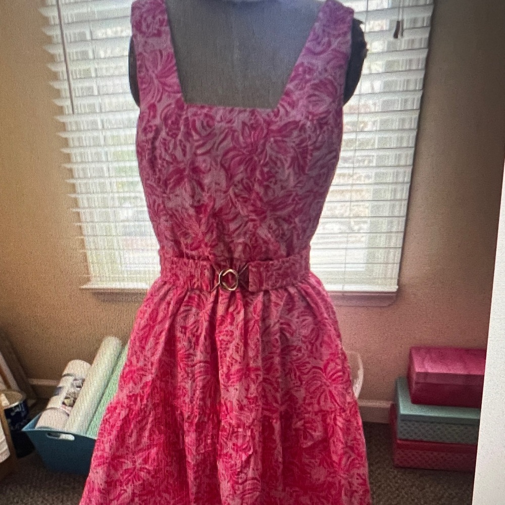 Lilly Pulitzer McKinnon Dress Pink Blossom Foxy Llama 4